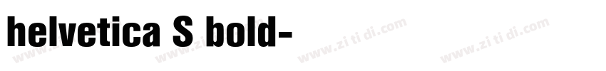 helvetica S bold字体转换